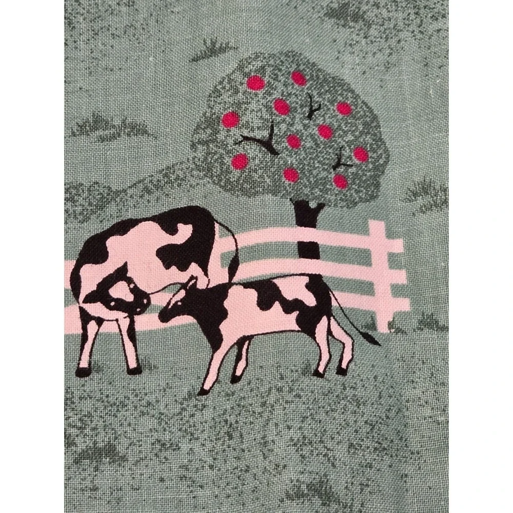 Kitchy Cows Farm Set of 6 Handmade Reversible Placemats One of a Kind‎ Quality
